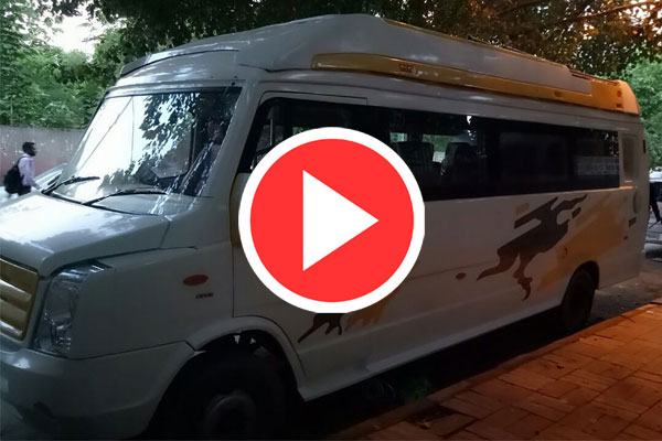 1x1 9 Seater Ultra Luxury Coach With Washroom - Car Rental Delhi