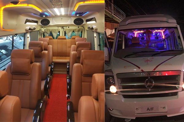 9 Seater Luxury 1x1 Seats Maharaja Tempo Traveller - Mini buses - Car Rental Delhi