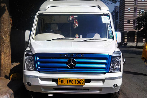 12 Seater Mercedes Force Joint Venture Ultra Luxury Coach - Imported Luxury Vans Rental Company - Car Rental Delhi